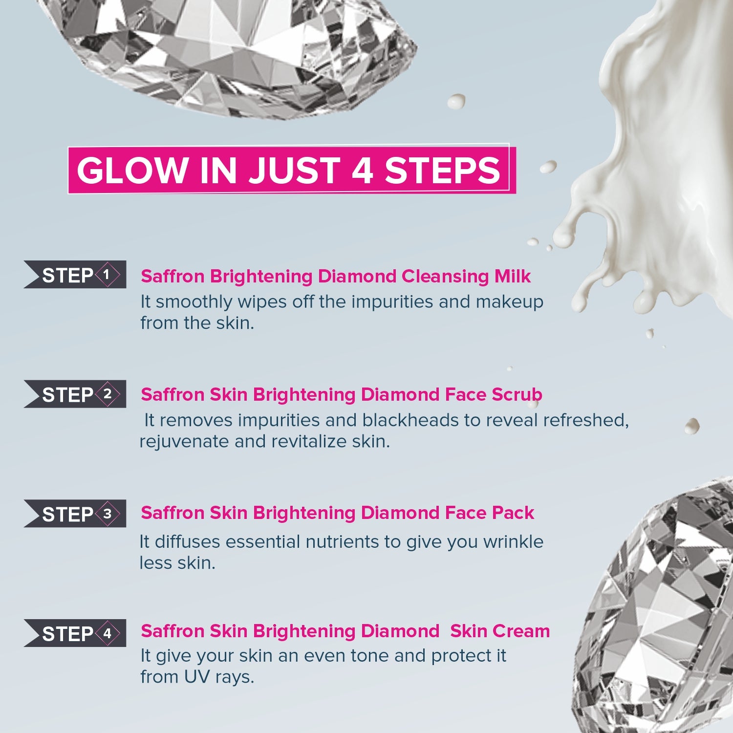 Dimond Facial best fairness cream Kit