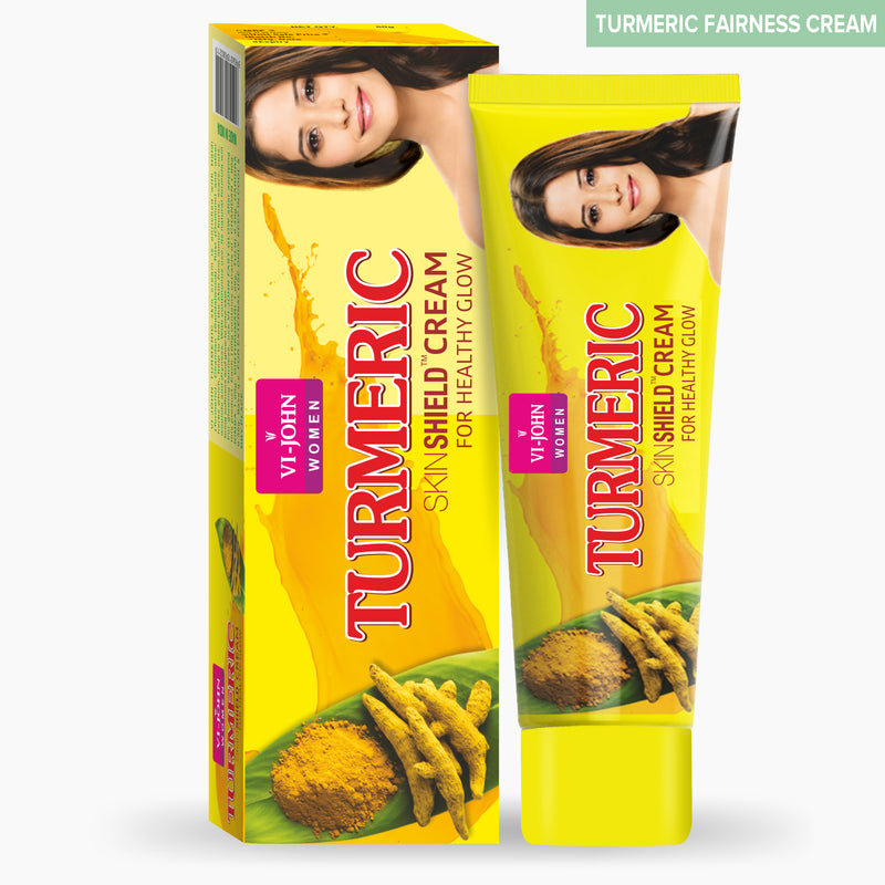 Vi-John Women Turmeric Natural Fairness Skin Cream (Tube) - 50 GM