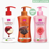 VI-JOHN Body Lotion Combo Of 3 | 250 ML Each | For Men And Women | All Skin Types | Red Apple | Cocoa Butter | Rose 750 ML