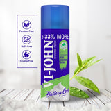 Vi-John Shaving Foam For Sensitive Skin With Tea Tree Oil, Vitamin E & Bacti Guard Formula Skin 400 GM (Pack Of 3 - 1200 GM)