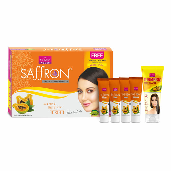 Saffron papaya fairness kit for women