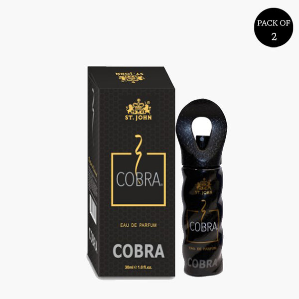 St-John Cobra Classic Edition Long Lasting Perfume, Eau De Parfum  - 30 ML (Pack Of 2) For Men & Women